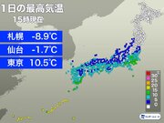全国の4割弱で真冬日　東京はかろうじて10超える