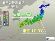 関東など空気の冷たい”寒の入り”　日差し少なく体感温度は昨日より低下