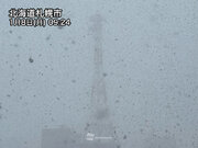 札幌市内でドカ雪に　昼頃まで積雪急増に注意