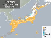 3連休明け　北日本や北陸　朝の通勤時間帯に雪強まる　関東など太平洋側も真冬の寒さ