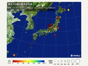 ここ1週間の地震　今朝は石川県で立て続けに震度3以上を観測