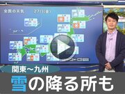 あす1月27日(金)のウェザーニュース お天気キャスター解説