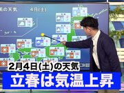 あす2月4日(土)のウェザーニュース お天気キャスター解説