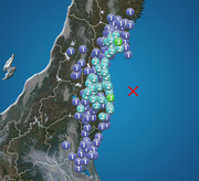 福島県・宮城県で震度3の地震発生