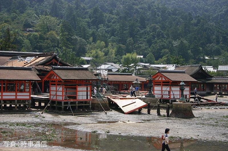 平成史　台風④　平成16年18号　史上1位の最大瞬間風速、厳島神社など大きな被害