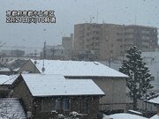 京都市内で雪化粧　午後にかけて雪が降りやすい