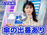あす2月23日(木)のウェザーニュース お天気キャスター解説