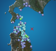 道南・青森県で震度3の地震発生