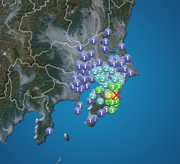 千葉県東方沖でM4.5の地震　最大震度4　津波の心配なし
