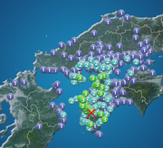 愛媛県・山口県・高知県で震度3の地震発生        