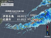 沖縄で1時間に60ミリ以上の非常に激しい雨や雷雨　3月としては1位の記録的な雨も