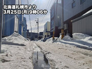 北海道は穏やかな週明け　一気に進む融雪に注意