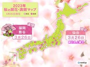花冷えの日曜　最高気温は各地で平年を下回る中　仙台で桜開花　福岡と熊谷で満開