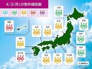 きょう3日　九州では紫外線が「非常に強い」所も　広く日傘の出番に