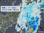 雨の月曜日　東京都心も本降りの雨　帰宅時間帯は雨風強まる