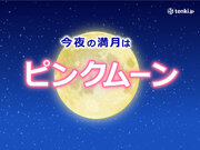 きょうは満月　4月の満月は「ピンクムーン」　見られる所は?