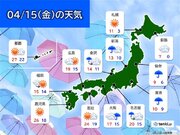 あす15日　東京は2月並みの寒さ　冬コートが欲しいほど　大阪・名古屋も気温ダウン