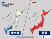 気象庁1か月予報　全国的に暑さ続く　西日本は太平洋側ほど雨が多く