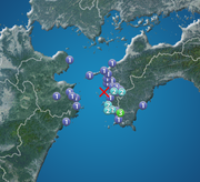 豊後水道でM3.8の地震　高知県宿毛市で震度3　津波の心配なし