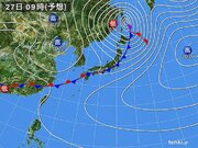 26日(火)～27日(水)　北海道から九州で荒天の恐れ　土砂降りや横殴りの雨も