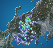岐阜県・長野県で震度3の地震発生        