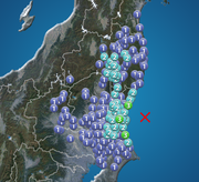 茨城県で震度3の地震発生        