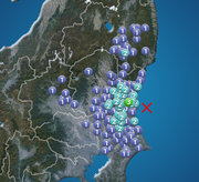 茨城県で震度3の地震発生        