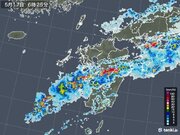熊本県で猛烈な雨　わずか3時間で150ミリ近い大雨に