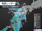 九州から奄美に活発な雨雲　明日は関東なども本降りの雨に