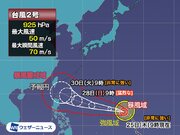 台風2号（マーワー）　週末は905hPaまで発達か　来週は進路に注意を