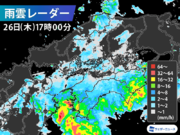 愛媛県で1時間に約120mmの猛烈な雨　記録的短時間大雨情報