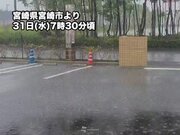 関東南部から九州で雨　局地的に雨雲発達　一部では土砂降りの雨に