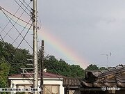 関東で「虹」が見えた!　天気回復はいつ?