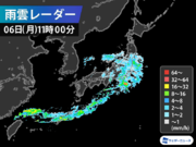 関東など東日本を中心に冷たい雨　一部では土砂降りに