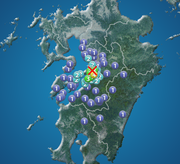 地震速報　熊本県で震度4の地震　津波の心配なし