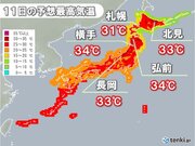 東北　朝8時台から30超え　35以上の猛暑日に迫る所も　熱中症に警戒