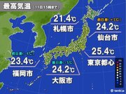 東京都心　2日連続の夏日　九州～東海は最高気温が前日より大幅ダウン　あす以降は?