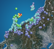 石川県で震度5強の地震　震源は石川県能登地方　M5.0　津波の心配なし