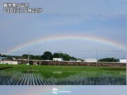 栃木で虹　関東北部も日差し戻る        