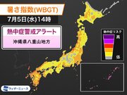 明日5日(水)の熱中症警戒アラート　沖縄県八重山地方に発表