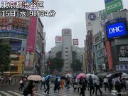 東京など関東は雨で気温上がらず　5月中旬並み        