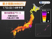 熱中症警戒アラート　沖縄本島地方と八重山地方に発表　今日17日(日)対象