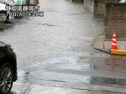 静岡県で激しい雨に　夕方は関東南部も注意