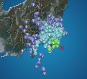 千葉県で震度3の地震発生        
