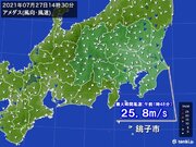 関東　台風の影響　沿岸部で強風　変わりやすい天気