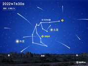 みずがめ座δ(デルタ)南流星群　今夜遅くにピーク　見られる所は?