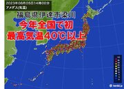 福島県　全国で今年初の40以上　「酷暑日」に