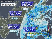 「台風10号」接近中　東京都内や神奈川県、千葉県で1時間に30ミリ以上の激しい雨