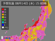 台風10号北上で日本海側はフェーン現象　40℃に迫る炎暑も        