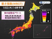 熱中症警戒アラート　岡山県や香川県など4県に発表　明日18日(木)対象